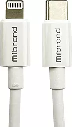Кабель Mibrand MI-17 Flexible USB Type-C - Lightning 25w 5a 1м PD сable White - фото Кабель Mibrand MI-17 Flexible USB Type-C - Lightning 25w 5a 1м PD сable White
