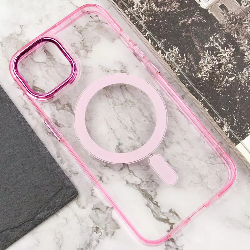 Чехол Epik Iris with MagSafe для Apple iPhone 14 Pink - фото 5