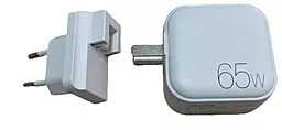 Уценка! Сетевое зарядное устройство WK Design GaN Charger 65W White (WP-U113-WH) - миниатюра 3