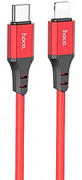 Кабель Hoco X86 Spear USB Type-C - Lightning 20w 3a 1м PD сable Red - фото Кабель Hoco X86 Spear USB Type-C - Lightning 20w 3a 1м PD сable Red