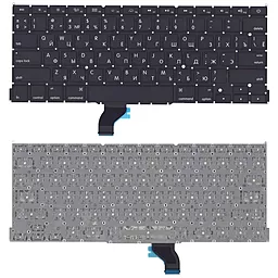 Клавіатура для ноутбуку Apple MacBook Pro 13" Retina A1502 з підсвіткою клавіш, горизонтальний Enter Black