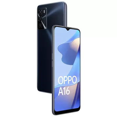 Смартфон Oppo A16 4/64GB Crystal Black - фото 2