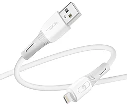 Кабель Ridea RC-SI35 SiliconePro USB-A - Lightning 12w 2.4a 1м cable White - фото Кабель Ridea RC-SI35 SiliconePro USB-A - Lightning 12w 2.4a 1м cable White