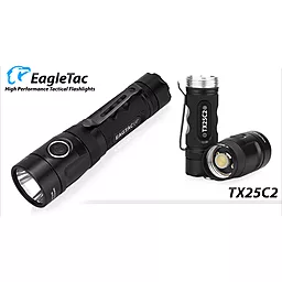 Ліхтарик акумуляторний EagleTac TX25C2 XM-L2 U2 (1180 Lm) Kit (1x18650, 2x16340, 2x18650) - мініатюра 5 Ліхтарик акумуляторний EagleTac TX25C2 XM-L2 U2 (1180 Lm) Kit (1x18650, 2x16340, 2x18650) - мініатюра 5