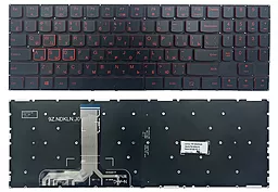 Клавіатура для ноутбуку Lenovo Legion Y530-15ICH Y540-15IRH Y540-17IRH без рамки, прямий Enter, підсвітка клавіш RED, Original