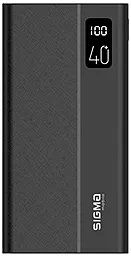 Повербанк Sigma mobile X-power 40000 mAh 22.5W PD/QC (SI40A3QL) Black - фото Повербанк Sigma mobile X-power 40000 mAh 22.5W PD/QC (SI40A3QL) Black