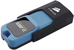 Флешка Corsair Voyager Slider X2 USB 3.0 128GB (CMFSL3X2A-128GB) Blue - фото Флешка Corsair Voyager Slider X2 USB 3.0 128GB (CMFSL3X2A-128GB) Blue