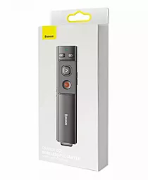 Лазерная указка Baseus Orange Dot Wireless Presenter Green Laser + USB Type-C Cable Gray (WKCD010013) - миниатюра 5