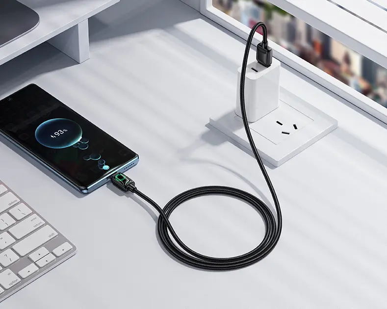 Кабель Hoco U146 USB-A - Type-C 15w 3a 1.2м cable Black - фото 5