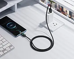 Кабель Hoco U146 USB-A - Type-C 15w 3a 1.2м cable Black - мініатюра 5