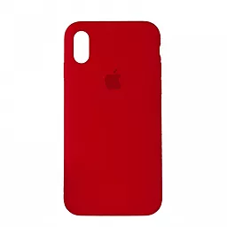 Чехол Silicone Case Full для iPhone X, iPhone XS  Red