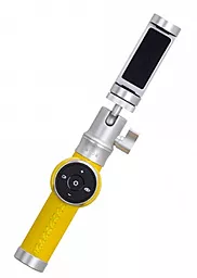 Моноподы, селфи-палки Momax Pro Bluetooth KMS3L 50cm Silver/Yellow - фото Моноподы, селфи-палки Momax Pro Bluetooth KMS3L 50cm Silver/Yellow