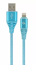 Кабель Cablexpert Premium USB-A - Lightning 10.5w 2м cable Blue (CC-USB2B-AMLM-2M-VW) - фото Кабель Cablexpert Premium USB-A - Lightning 10.5w 2м cable Blue (CC-USB2B-AMLM-2M-VW)