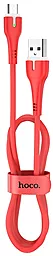 Кабель Hoco X45 Surplus USB-A - micro USB 12w 2.4a 1м cable Red - фото Кабель Hoco X45 Surplus USB-A - micro USB 12w 2.4a 1м cable Red