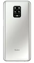 Задняя крышка корпуса Xiaomi Redmi Note 9 Pro со стеклом камеры Original Glacier White