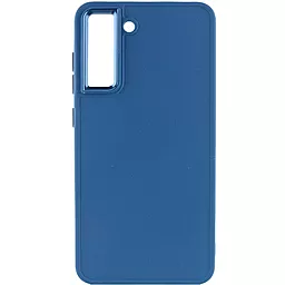 Чехол Epik TPU Bonbon Metal Style для Samsung Galaxy S21 FE Denim Blue - миниатюра 2