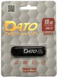 Флешка Dato 16GB DS2001 USB 2.0 (DT_DS2001BL/16GB) Black - миниатюра 3