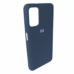 Чехол Silicone Case Full для Xiaomi Redmi Note 11/11S Navy Blue