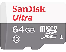 Карта памяти SanDisk microSDXC 64GB Ultra Light Class 10 UHS-I (SDSQUNR-064G-GN3MN)