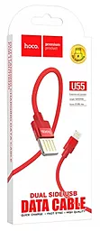 Кабель USB Hoco U55 Outstanding Lightning Cable Red - миниатюра 3