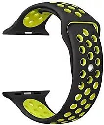 Ремінець Nike Silicon Sport Band for Apple Watch 38mm/40mm/41mm Black/Yellow