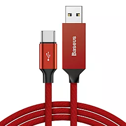 USB Кабель Baseus Cafule 3A 0.5M USB Type-C Cable Red (CATYW-B09)