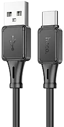 Кабель Hoco X101 silicone USB-A to Type-C 15w 3a 1м cable black - фото Кабель Hoco X101 silicone USB-A to Type-C 15w 3a 1м cable black