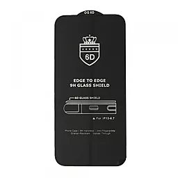Захисне скло 1TOUCH 6D EDGE TO EDGE (без пакування) для Apple iPhone 13 Pro Max, iPhone 14 Plus Black