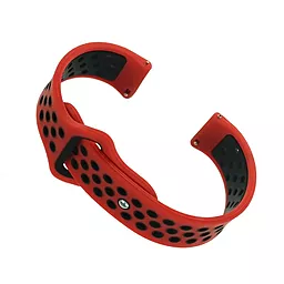Сменный ремешок для умных часов Nike Style для LG Watch Sport W280A (705718) Red Black
