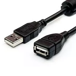 Кабель (шлейф) Atcom USB2.0 AM/AF 1.5м Black