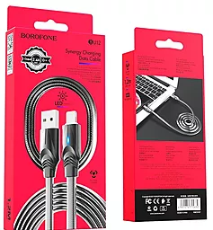 Кабель Borofone BU12 Synergy USB-A - Lightning 12w 2.4a 1.2м cable Black - миниатюра 6 Кабель Borofone BU12 Synergy USB-A - Lightning 12w 2.4a 1.2м cable Black - миниатюра 6