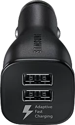 Автомобільний зарядний пристрій з швидкою зарядкою Samsung 2XUSB 2A Car Charger Black (EP-LN920BBEGRU) - мініатюра 2