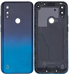 Задняя крышка корпуса Motorola Moto E6s XT2053 со стеклом камеры Original Peacock Blue