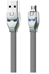 Кабель USB Hoco U14 Steel Man micro USB Cable Gray