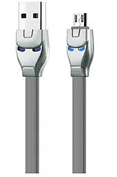 Кабель Hoco U14 Steel Man USB-A - micro USB 12w 2.4a 1.2м cable Gray - фото Кабель Hoco U14 Steel Man USB-A - micro USB 12w 2.4a 1.2м cable Gray