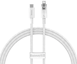 Кабель Baseus Explorer Series USB Type-C - Lightning 20w 3a 1м PD сable White (CATS010102) - фото Кабель Baseus Explorer Series USB Type-C - Lightning 20w 3a 1м PD сable White (CATS010102)