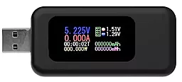 USB тестер Keweisi KWS-MX18 4-30 В / 5 А Black - фото USB тестер Keweisi KWS-MX18 4-30 В / 5 А Black