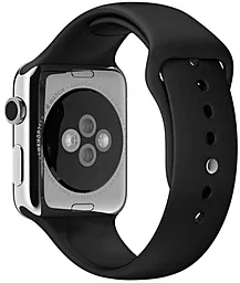 Змінний ремінець для розумного годинника Apple Watch Sport Band 38mm Black - мініатюра 3