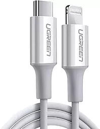 Кабель Ugreen US171 MFI USB Type-C - Lightning 18w 3a 0.25м PD сable White (60746) - фото Кабель Ugreen US171 MFI USB Type-C - Lightning 18w 3a 0.25м PD сable White (60746)