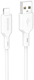 Кабель Borofone BX70 USB-A - Lightning 12w 2.4a 1м cable White - фото Кабель Borofone BX70 USB-A - Lightning 12w 2.4a 1м cable White
