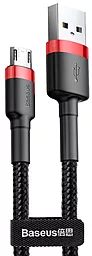 USB Кабель Baseus Cafule 2.4A micro USB Cable  Red/Black (CAMKLF-B91)