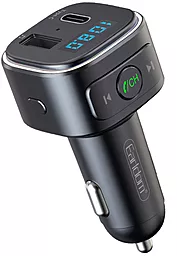 Автомобильное зарядное устройство с FM-модулятором и быстрой зарядкой Earldom ET-M52 USB Type-C PD/QC3.0 Bluetooth Black