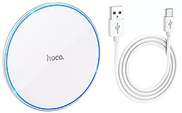 Беспроводное (индукционное) зарядное устройство Hoco CW6 Pro Easy 15w wireless fast charger white - фото Беспроводное (индукционное) зарядное устройство Hoco CW6 Pro Easy 15w wireless fast charger white