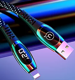 Кабель Usams U36 Digital Display USB-A - Lightning 10w 1.2м cable Red - мініатюра 3 Кабель Usams U36 Digital Display USB-A - Lightning 10w 1.2м cable Red - мініатюра 3