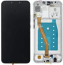 Дисплей Huawei P Smart Plus 2018, Nova 3i с тачскрином и рамкой, оригинал, White