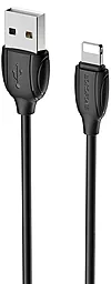Кабель Borofone BX19 Benefit USB-A - Lightning 10w 2a 1м cable Black - фото Кабель Borofone BX19 Benefit USB-A - Lightning 10w 2a 1м cable Black