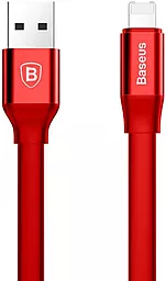 USB Кабель Baseus Portable 2-in-1 USB to micro USB/Lightning Cable Red