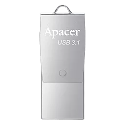 Флешка Apacer AH750 Mobile 64Gb USB 3.1 (AP64GAH750S-1) Silver - фото Флешка Apacer AH750 Mobile 64Gb USB 3.1 (AP64GAH750S-1) Silver