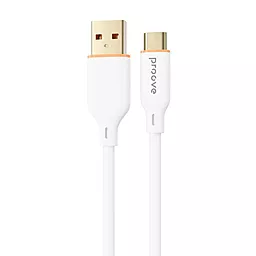Кабель USB Proove Jelly Silicone 12w 2.4a USB Type-C cable white