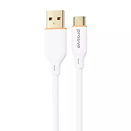 Кабель Proove Jelly Silicone USB-A - Type-C 12w 2.4a 1м cable White - фото Кабель Proove Jelly Silicone USB-A - Type-C 12w 2.4a 1м cable White